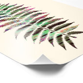 抽象芸術かわいらし植物孔雀の葉 フォトプリント            (角)