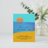 抽象芸術がサンシャイン州の新しいアドレスに移動 案内状 (スタンド正面)