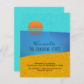 抽象芸術がサンシャイン州の新しいアドレスに移動 案内状 (正面/裏面)