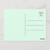 抽象芸術が枝に立っている鳥 ポストカード (裏面)