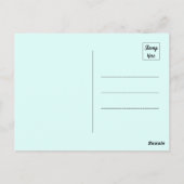 抽象芸術が枝に立っている鳥 ポストカード (裏面)