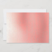 抽象芸術が私のメイド・オブ・オーナー（花嫁付き添い人）招待状 招待状 (裏面)