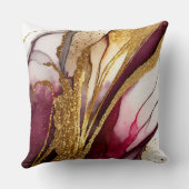 抽象芸術きらめくワインレッドID1018 クッション (裏面)