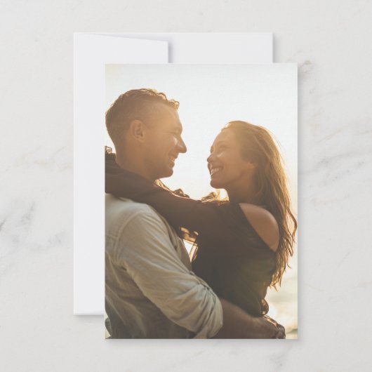 抽象芸術きらめく海ビーチ結婚式QRコード 出欠カード (裏面)