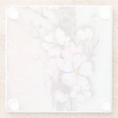 抽象芸術さくらんぼフラムズガラスコースター ガラスコースター (裏面)