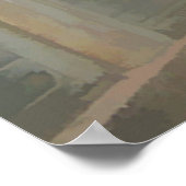 抽象芸術さくらんぼ ポスター (角)