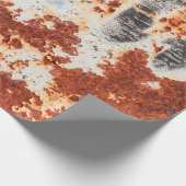 抽象芸術さびグランジテクスチャ背景 ラッピングペーパー (角)