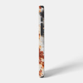 抽象芸術さびグランジテクスチャ背景 iPhoneケース (左側面)