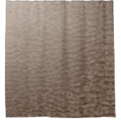 抽象芸術ざらざら砂チューペブラウン シャワーカーテン (正面)