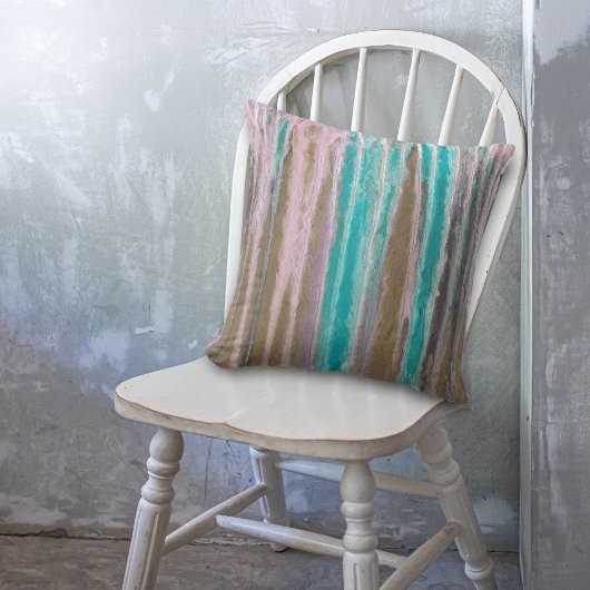 抽象芸術すり付き走色 クッション