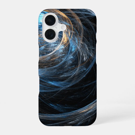 抽象芸術で世界一周 iPhone 16ケース (裏面)