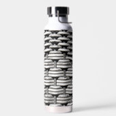 抽象芸術とグスタイリッシュレーパターン ウォーターボトル (左面)