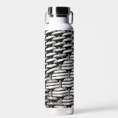 抽象芸術とグスタイリッシュレーパターン ウォーターボトル (正面)