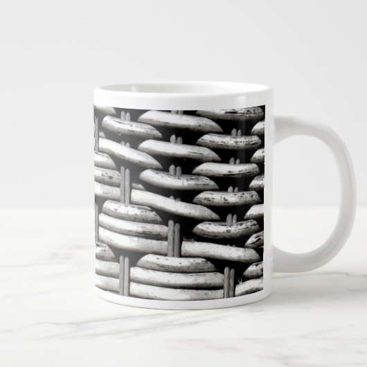 抽象芸術とグスタイリッシュレーパターン ジャンボコーヒーマグカップ (右)