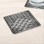 抽象芸術とグスタイリッシュレーパターン スクエアペーパーコースター (アングル)