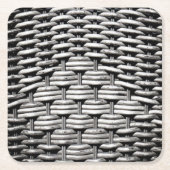 抽象芸術とグスタイリッシュレーパターン スクエアペーパーコースター (正面)