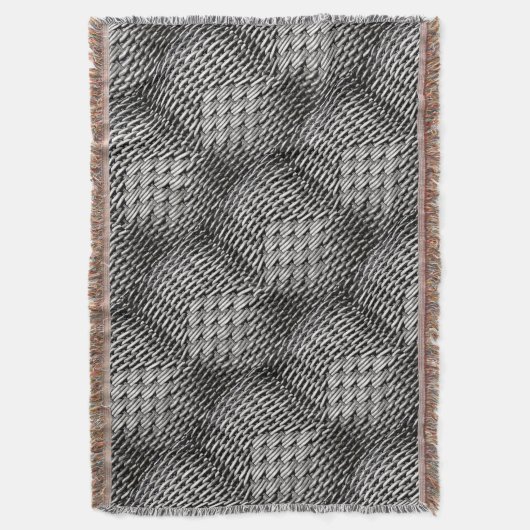 抽象芸術とグスタイリッシュレーパターン スローブランケット (正面縦)