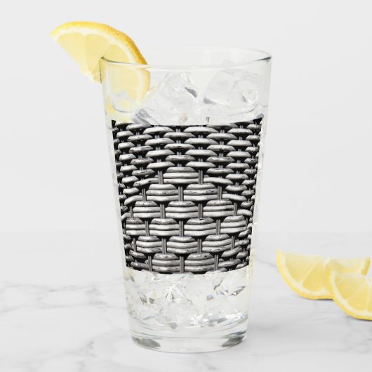 抽象芸術とグスタイリッシュレーパターン タンブラーグラス (アイス正面)