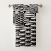 抽象芸術とグスタイリッシュレーパターン バスタオルセット (インサイチュ)