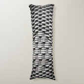 抽象芸術とグスタイリッシュレーパターン ボディピロー (正面縦)