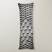 抽象芸術とグスタイリッシュレーパターン ボディピロー (裏面 (縦))