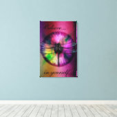 抽象芸術とトンボ キャンバスプリント (インサイチュ (ウッドフロア))