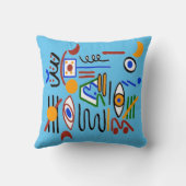 抽象芸術とドット装飾用クッション クッション (裏面)