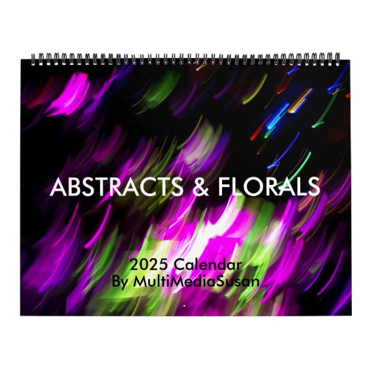 抽象芸術とフローラ2025カレンダー – MultiMediaSusan カレンダー (カバー)