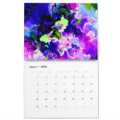 抽象芸術とフローラ2025カレンダー – MultiMediaSusan カレンダー (3月 2026)
