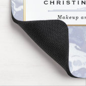 抽象芸術とミニマリストのブルーウォーター色 マウスパッド (コーナー)