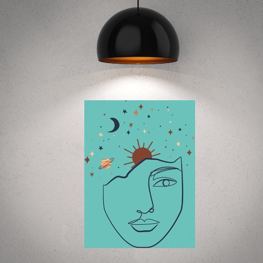 抽象芸術と星 ポスター