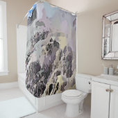 抽象芸術と水 シャワーカーテン (インサイチュ)