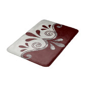 抽象芸術と銀の装飾的な形 バスマット (アングル)