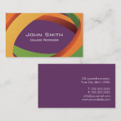 抽象芸術によって着色されるカーブ教授名刺 名刺 (正面/裏面)