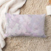 抽象芸術によって絵を描かれるブラシは質をなでます ランバークッション (ブランケット)