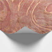 抽象芸術のばら色の大理石および水晶の質 ラッピングペーパー (角)