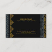 抽象芸術のアフリカのパターン 名刺 (裏面)