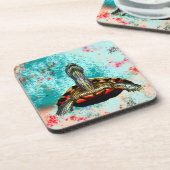 抽象芸術のアートワーク コースター (左側)