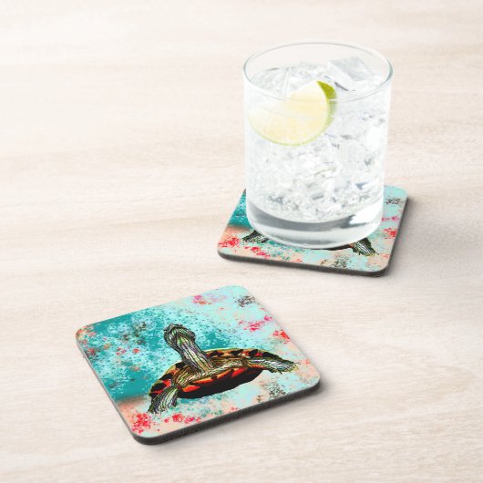 抽象芸術のアートワーク コースター (右側)