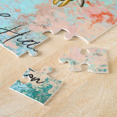 抽象芸術のアートワーク ジグソーパズル (側面)