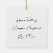 抽象芸術のアートワーク セラミックオーナメント (裏面)