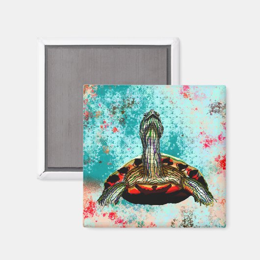 抽象芸術のアートワーク マグネット (正面/裏面)