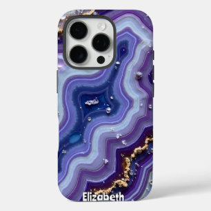 抽象芸術のエッジフロー(金ゴールド) iPhone 16 PROケース