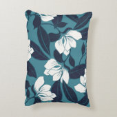 抽象芸術のエレガンス・パターンとフローラのバックグラウンド アクセントクッション (裏面(縦))