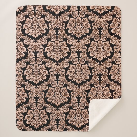 抽象芸術のエレガンス・パターンとフローラのバックグラウンド  シェルパブランケット (正面)