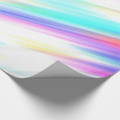 抽象芸術のエレガント水色絵を描手 ラッピングペーパー (角)