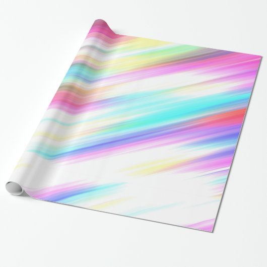 抽象芸術のエレガント水色絵を描手 ラッピングペーパー (アンロールド)