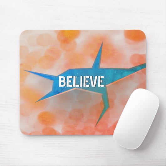 抽象芸術のオレンジ《写真》ぼけ味 マウスパッド (マウス)