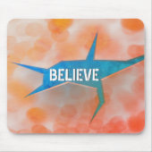 抽象芸術のオレンジ《写真》ぼけ味 マウスパッド (正面)