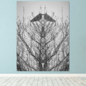 抽象芸術のカラスの鳥プリント キャンバスプリント (インサイチュ (ウッドフロア))